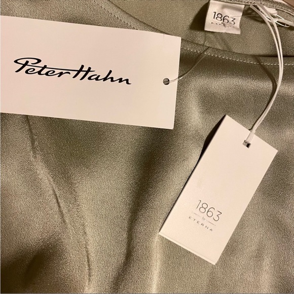 NWT 1863 by Eterna Belted Blouse - Picture 5 of 5